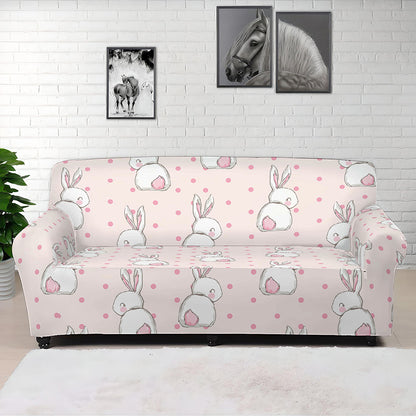 Cute Rabbit Pattern Print Sofa Cover