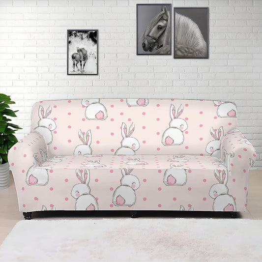 Cute Rabbit Pattern Print Sofa Cover