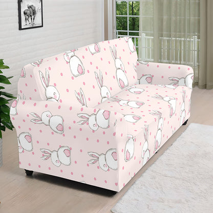 Cute Rabbit Pattern Print Sofa Cover