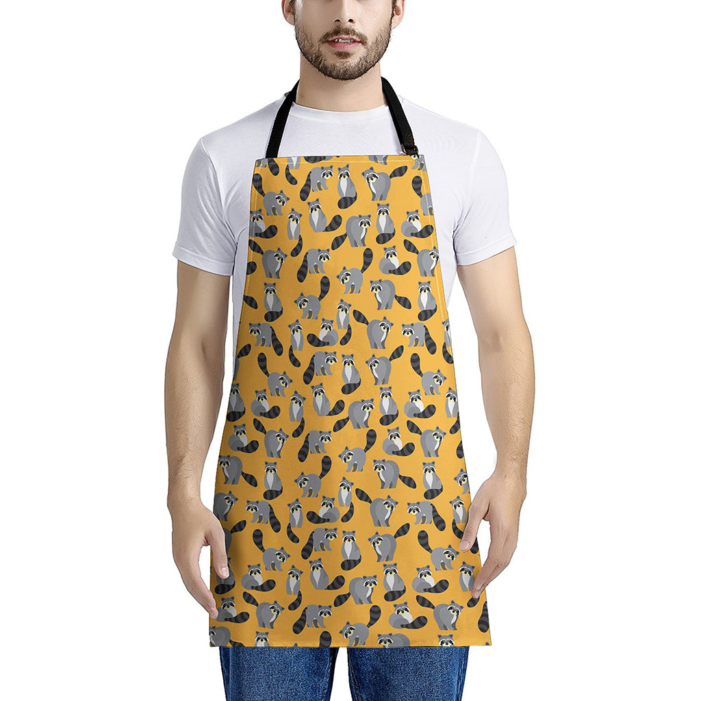 Cute Raccoon Pattern Print Apron