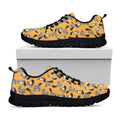 Cute Raccoon Pattern Print Black Running Shoes