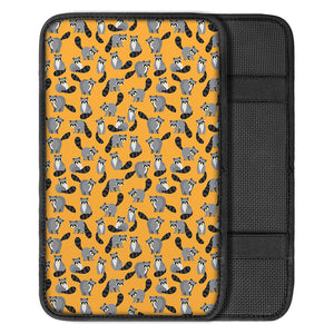 Cute Raccoon Pattern Print Car Center Console Cover