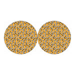 Cute Raccoon Pattern Print Car Coasters