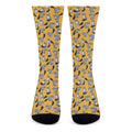Cute Raccoon Pattern Print Crew Socks
