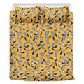 Cute Raccoon Pattern Print Duvet Cover Bedding Set