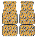 Cute Raccoon Pattern Print Front and Back Car Floor Mats