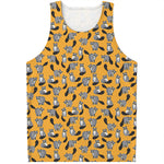Cute Raccoon Pattern Print Men's Tank Top