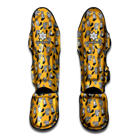 Cute Raccoon Pattern Print Muay Thai Shin Guard