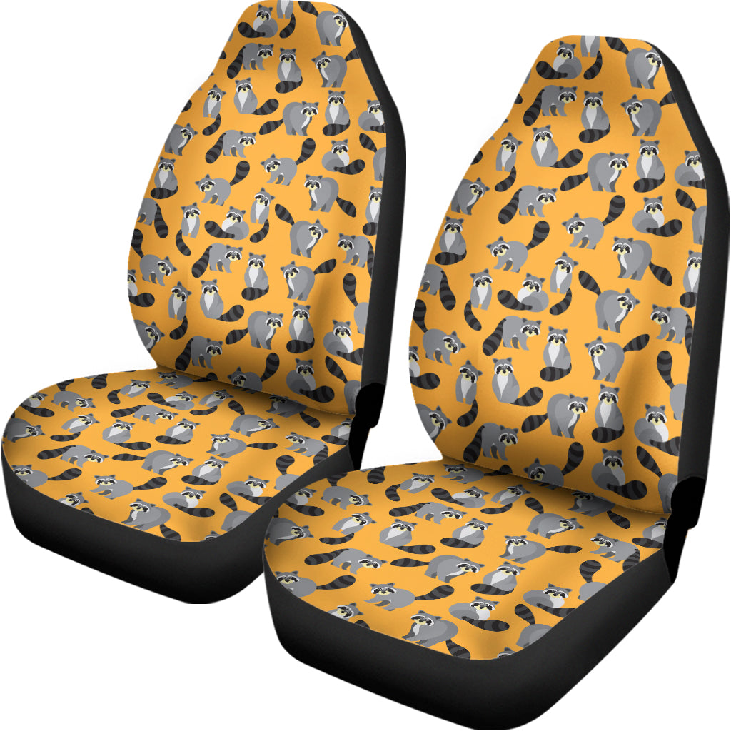 Cute Raccoon Pattern Print Universal Fit Car Seat Covers