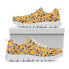 Cute Raccoon Pattern Print White Sneakers