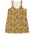 Cute Raccoon Pattern Print Women's Racerback Tank Top