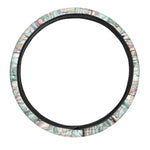 Cute Rainbow Unicorn Pattern Print Car Steering Wheel Cover