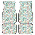 Cute Rainbow Unicorn Pattern Print Front and Back Car Floor Mats