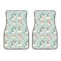 Cute Rainbow Unicorn Pattern Print Front Car Floor Mats