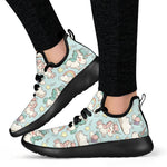 Cute Rainbow Unicorn Pattern Print Mesh Knit Shoes GearFrost