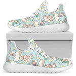 Cute Rainbow Unicorn Pattern Print Mesh Knit Shoes GearFrost