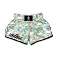 Cute Rainbow Unicorn Pattern Print Muay Thai Boxing Shorts