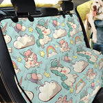 Cute Rainbow Unicorn Pattern Print Pet Car Back Seat Cover