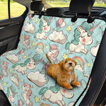 Cute Rainbow Unicorn Pattern Print Pet Car Back Seat Cover