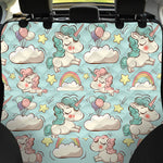 Cute Rainbow Unicorn Pattern Print Pet Car Back Seat Cover