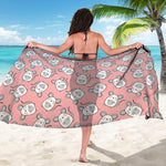 Cute Rat Pattern Print Beach Sarong Wrap