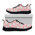 Cute Rat Pattern Print Black Running Shoes