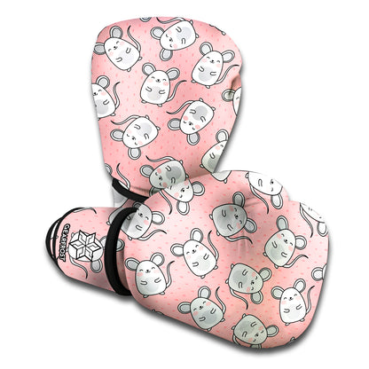 Cute Rat Pattern Print Boxing Gloves