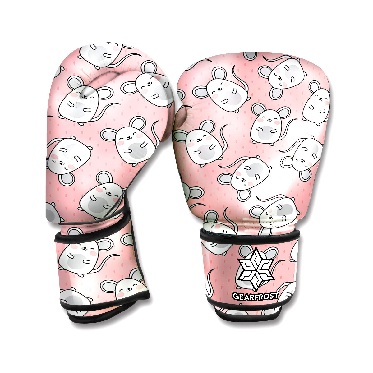 Cute Rat Pattern Print Boxing Gloves