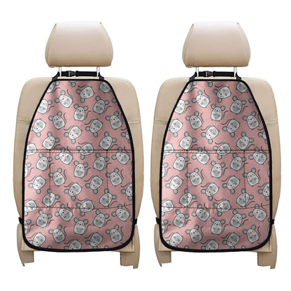 Cute Rat Pattern Print Car Seat Organizers