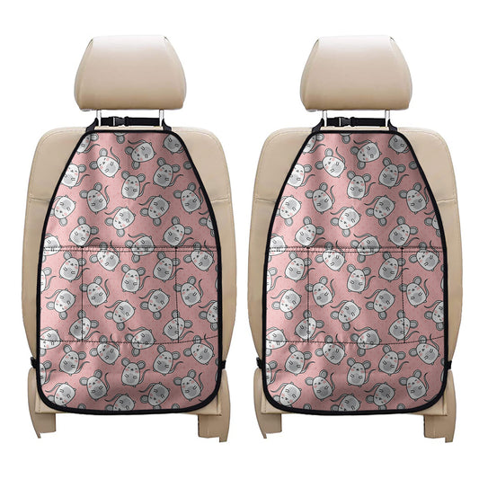 Cute Rat Pattern Print Car Seat Organizers