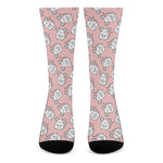 Cute Rat Pattern Print Crew Socks