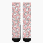 Cute Rat Pattern Print Crew Socks