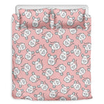Cute Rat Pattern Print Duvet Cover Bedding Set