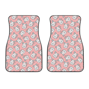 Cute Rat Pattern Print Front Car Floor Mats