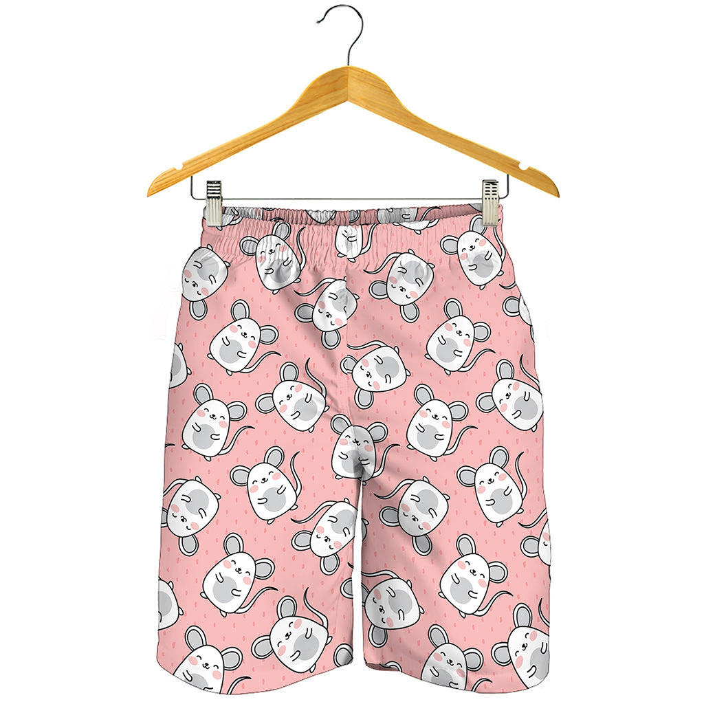 Cute Rat Pattern Print Men's Shorts