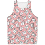 Cute Rat Pattern Print Men's Tank Top