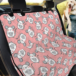 Cute Rat Pattern Print Pet Car Back Seat Cover