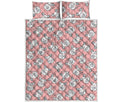 Cute Rat Pattern Print Quilt Bed Set