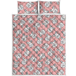 Cute Rat Pattern Print Quilt Bed Set