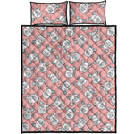 Cute Rat Pattern Print Quilt Bed Set