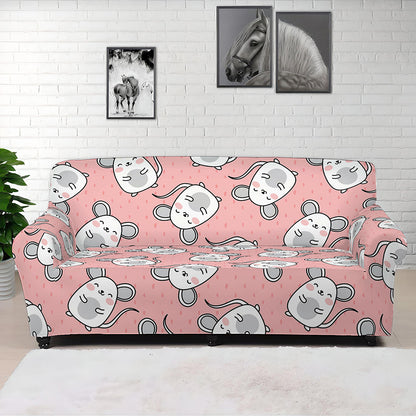 Cute Rat Pattern Print Sofa Cover