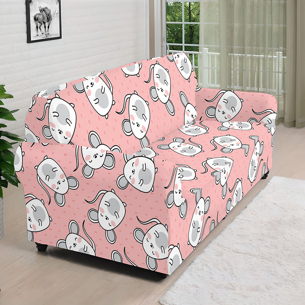 Cute Rat Pattern Print Sofa Cover