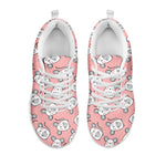 Cute Rat Pattern Print White Sneakers