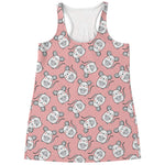 Cute Rat Pattern Print Women's Racerback Tank Top