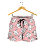 Cute Rat Pattern Print Women's Shorts