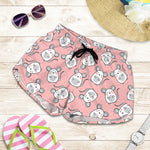 Cute Rat Pattern Print Women's Shorts