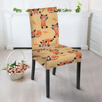 Cute Red Panda And Bamboo Pattern Print Dining Chair Slipcover