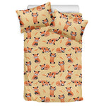 Cute Red Panda And Bamboo Pattern Print Duvet Cover Bedding Set