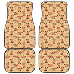 Cute Red Panda And Bamboo Pattern Print Front and Back Car Floor Mats