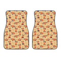 Cute Red Panda And Bamboo Pattern Print Front Car Floor Mats